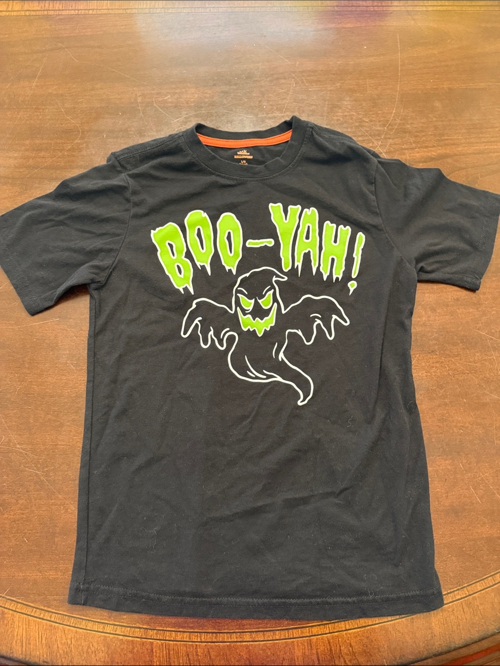 Kids Black 'Boo-Yah!' Ghost Graphic Tee - Halloween